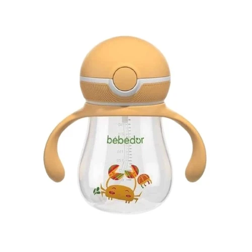 Bebedor Bas-Aç Kapaklı Kulplu PP Alıştırma Bardağı 7504 - Resim 2