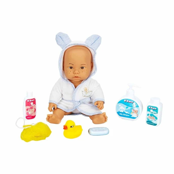 Sunman Bebelou Banyo Zamanı Bebek Seti 35 Cm - 7