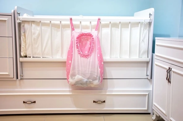 Sevi Bebe Kirli Çamaşır Torbası ART-83 Pembe Yıldız - 4