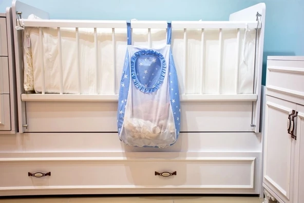 Sevi Bebe Kirli Çamaşır Torbası ART-83 Mavi Yıldız - 4