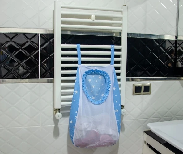 Sevi Bebe Kirli Çamaşır Torbası ART-83 Mavi Yıldız - 6