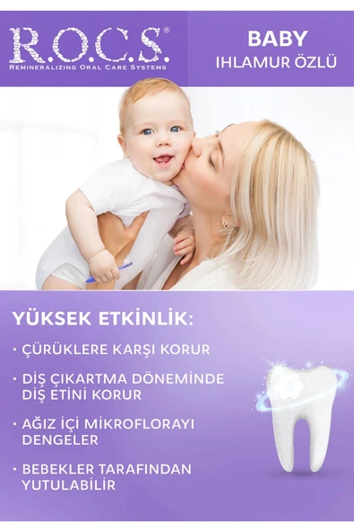 R.O.C.S.Baby Diş Macunu 35ml 0-3 Yaş Ihlamur - Resim 6