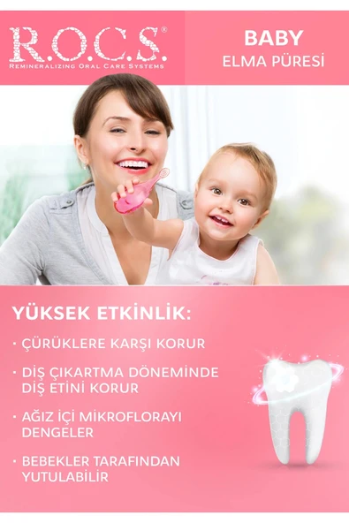 R.O.C.S.Baby Diş Macunu 35ml 0-3 Yaş Elma - Resim 6