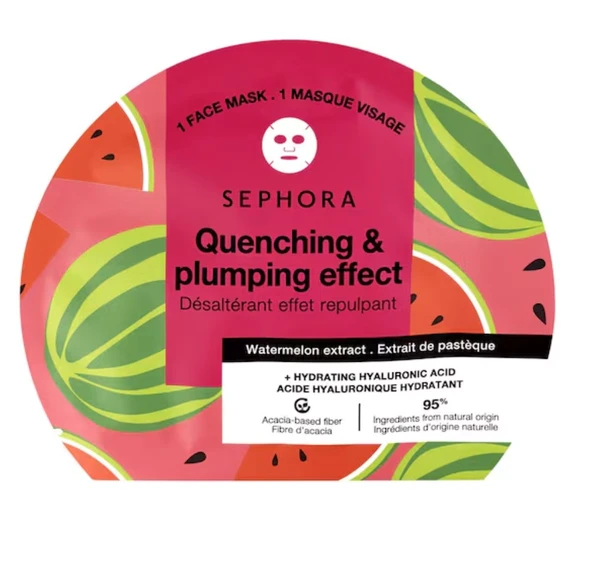 SEPHORA Hyalurinc Acid Mask - Watermelon - Nemlendirme & Dolgunlaştırma Kağıt Yüz Maskesi