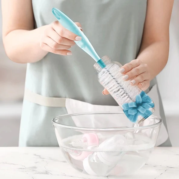 BabyJem Süngerli Biberon Fırçası 776 Mavi - 2