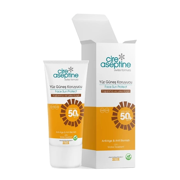 Cire Aseptine Sun Yüz Güneş Koruyucu Yaşlanma ve Leke Karşıtı Krem 50 SPF 50ml - 2