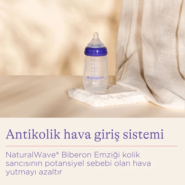 Lansinoh Biberon Natural Wawe Biberon Emziği 240ml - Resim 7