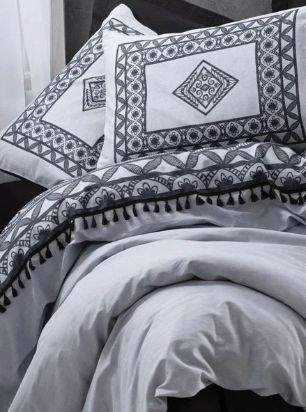 Cotton Box Candy Ranforce Nevresim Takımı Tek Kişilik Degno Siyah - 2