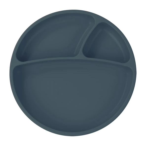 OiOi Porsiyon Vakum Tabanlı Silikon Tabak Deep Blue ürün görseli 1