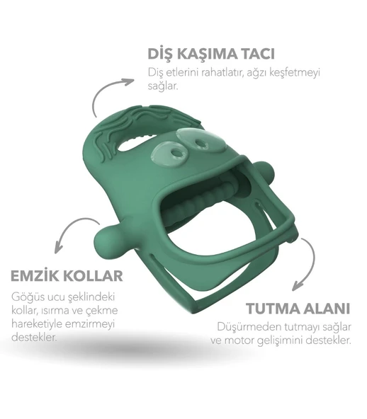 Mochi Diş Kaşıyıcı Yeşil - 2