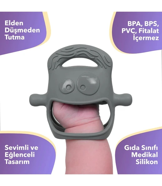 Mochi Diş Kaşıyıcı Gri - 4