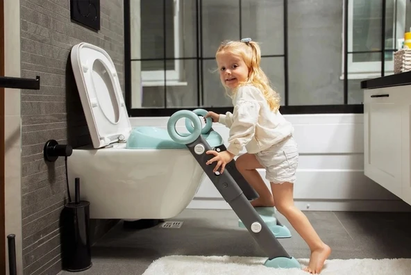 BabyJem Basamaklı & Katlanır Klozet Adaptörü 861 Mint - 6