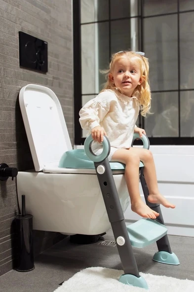 BabyJem Basamaklı & Katlanır Klozet Adaptörü 861 Mint - 7