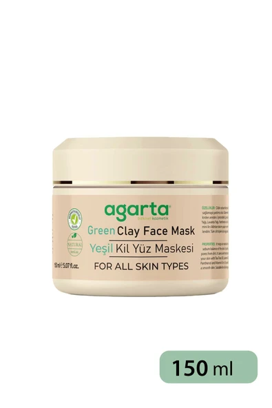 Agarta Yeşil Kil Yüz Maskesi 150 ml - 4