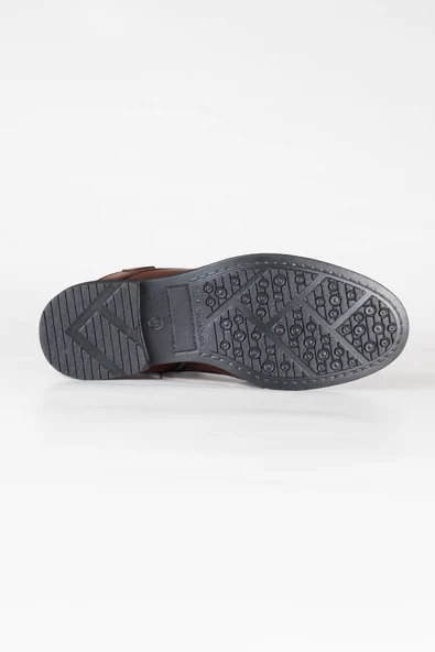 BURÇ DERİ İÇİ KÜRKLÜ ERKEK YARIM BOT - 5