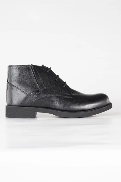 BURÇ DERİ İÇİ KÜRKLÜ ERKEK YARIM BOT - 7