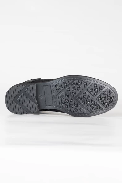 BURÇ DERİ İÇİ KÜRKLÜ ERKEK YARIM BOT - 9