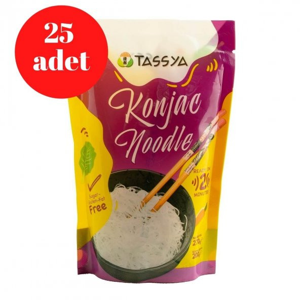 TASSYA 25 li Set Konjac Erişte (Noodle) 270 G