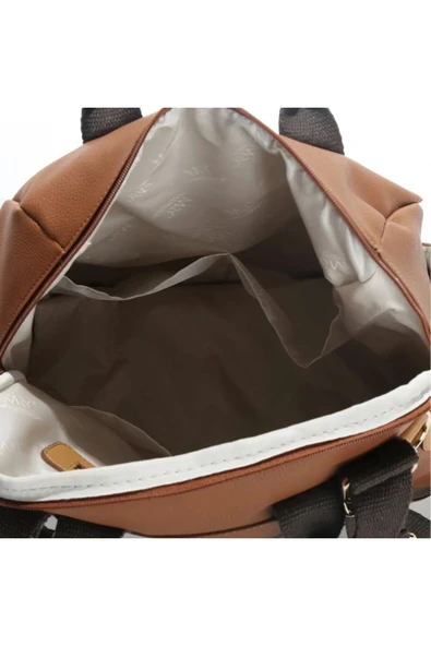 M&Y Holifera Deri Anne Bebek Bakım Sırt Çantası 7260 Taba - 6