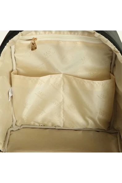 M&Y Diamond Anne Bebek Bakım Sırt Çantası 7345 Siyah - 5