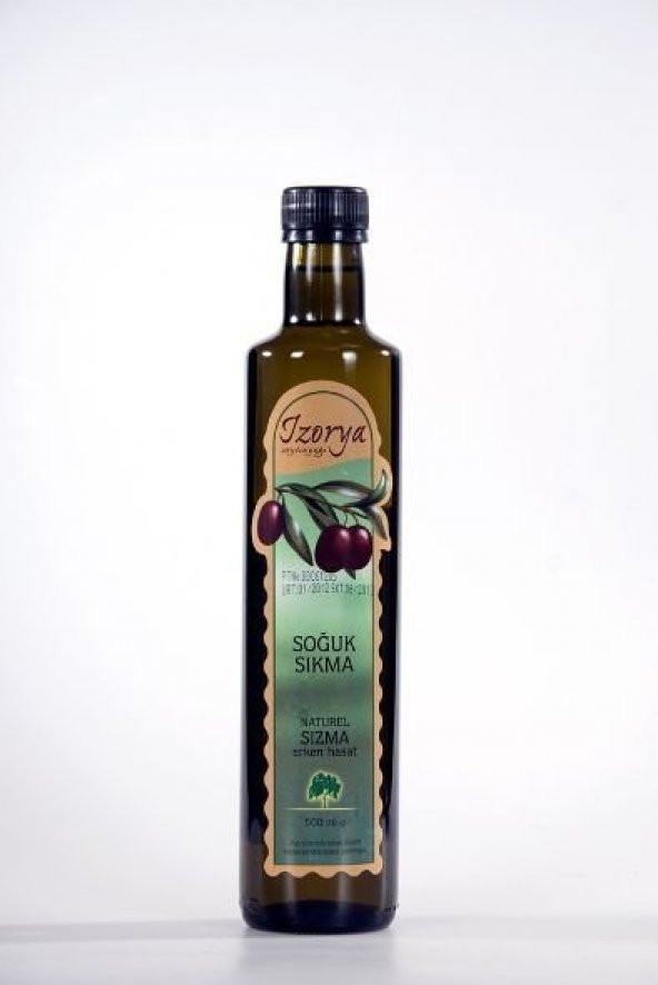 Erken Hasat Zeytinyağı Soğuk Sıkma 0.5L Koyu Renk Cam Şişe - 4