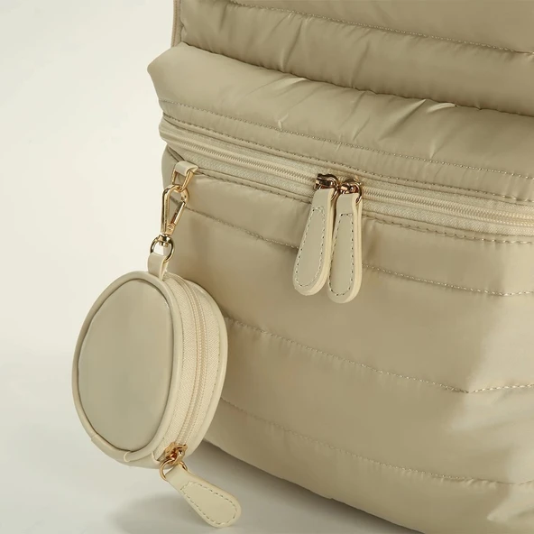 M&Y Puff Anne Bebek Bakım Sırt Çantası 7335 Krem - 4