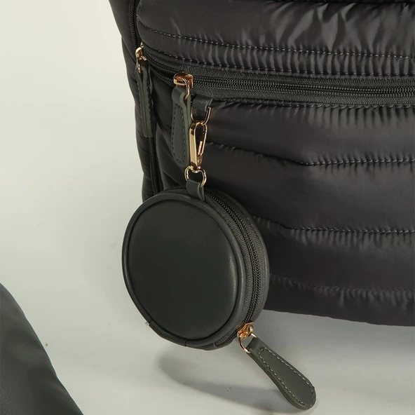 M&Y Puff Anne Bebek Bakım Sırt Çantası 7335 Gri - 4