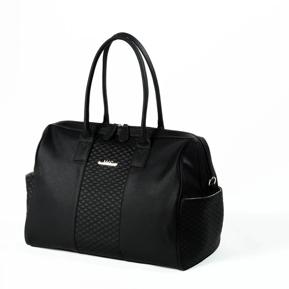 M&Y Gaia Deri Anne Bebek Bakım Çanta Seti 7240 Siyah - 2