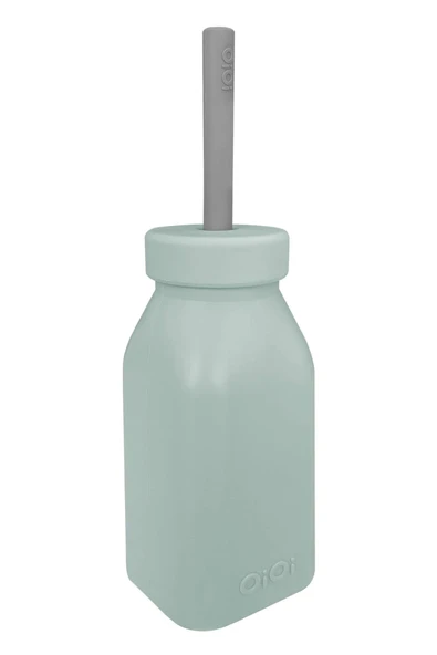 Oioi Şişe + Pipet 200ml River Green / Powder Grey - 1