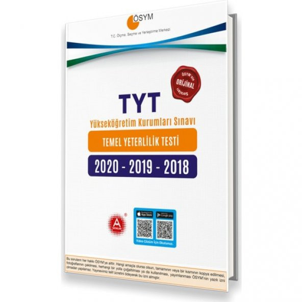A Yayınları YKS 2020 - 2019 - 2018 TYT Çıkmış Sorular