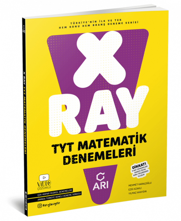 Arı Yayınları X-Ray Tyt Matematik Denemeleri - 1