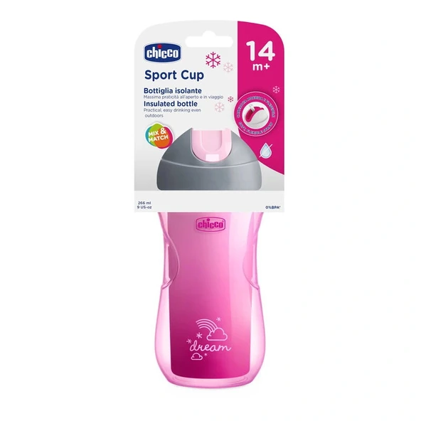 Chicco Isı Yalıtımlı Sport Pipetli Bardak 14 Ay+ Kız - Resim 5
