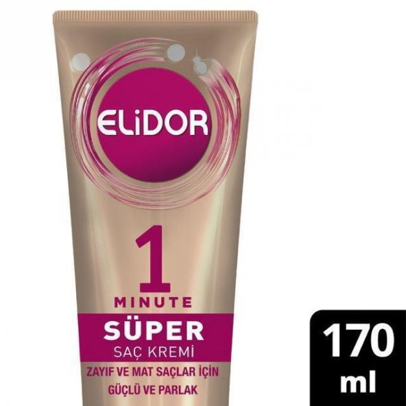 Elidor 1 Mınute Süper Saç Kremi Güçlü Parlak 170 Ml