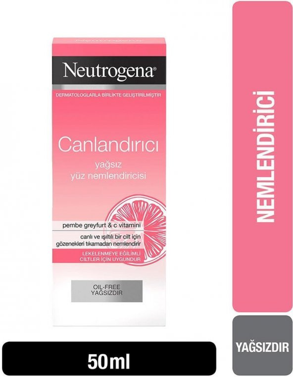 Neutrogena Canlandırıcı Yağsız Yüz Nemlendiricisi 50 Ml