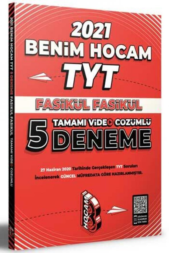 ​​Benim Hocam Yayınları TYT Fasikül Fasikül Tamamı Video Çözümlü 5 Deneme Sınavı