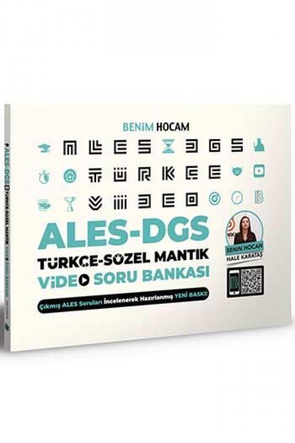 ​Benim Hocam Yayınları 2021 ALES DGS Türkçe Sözel Mantık Video Soru Bankası