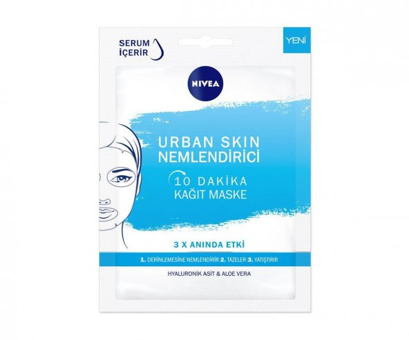 Nivea Urban Skin Nemlendirici 10 Dakika Kağıt Maske