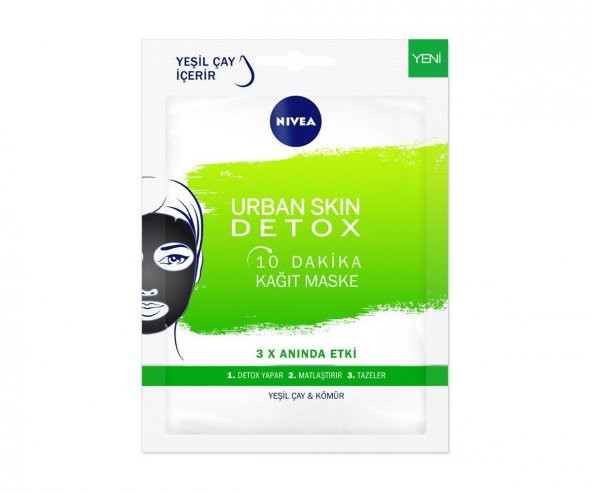 Nivea Urban Skin Detox 10 Dakika Kağıt Maske