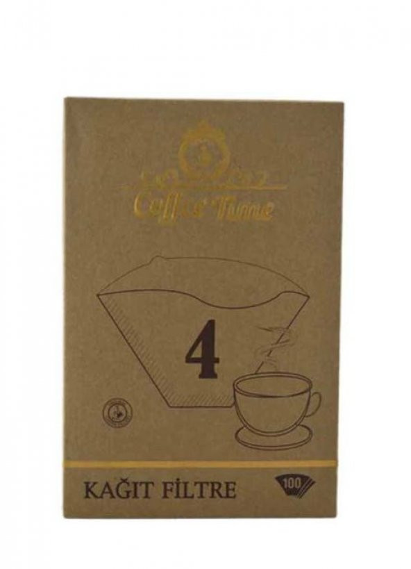Coffee Time Filtre Kahve Kağıdı 4 Numara 3 x 100lü