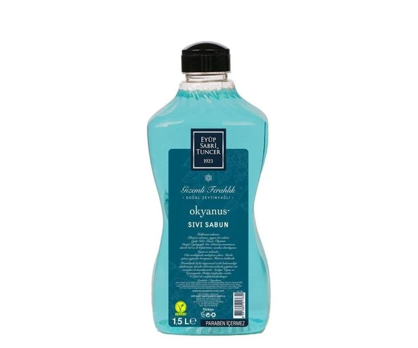 Doğal Zeytinyağlı Sıvı Sabun Okyanus 1,5 l Pet Şişe