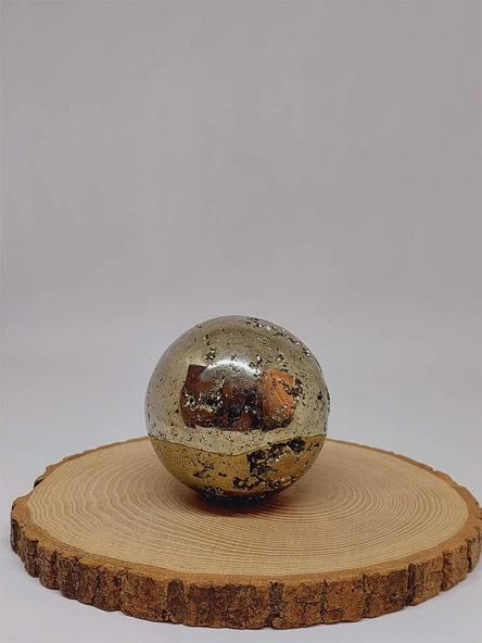 Pirit Taşı Koleksiyonluk Küre (Peru) - 460gram (52954) - 4
