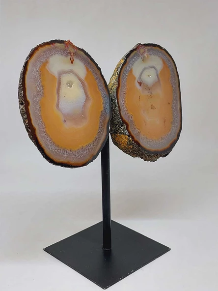 Akik Taşı Kristalize Koleksiyonluk Kütle Ham Parça - 960gram (53034) - Resim 3