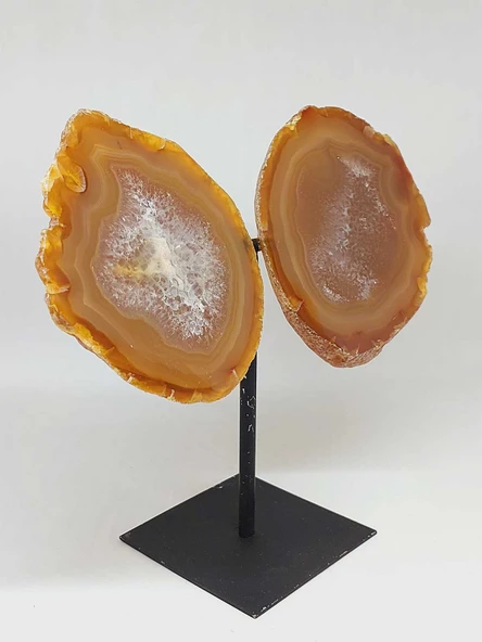 Akik Taşı Kristalize Koleksiyonluk Kütle Ham Parça - 1330gram (53036) - Resim 3