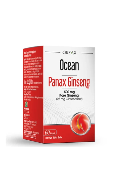 Ocean Panax Ginseng 500 Mg 60 Kapsül ürün görseli