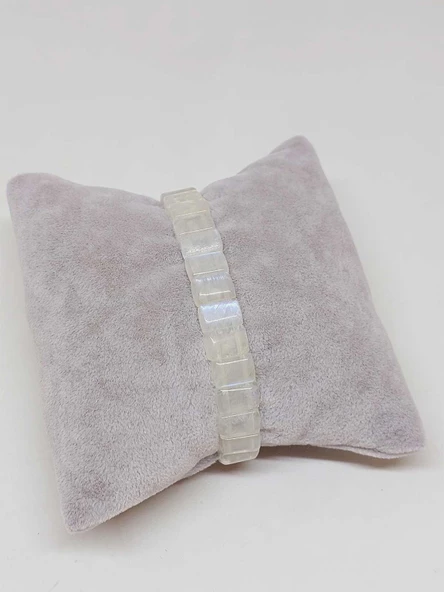 Ay Taşı Yansımalı Renkler Özel Kare Kesim Bileklik (17-18cm) (53018) - Resim 8