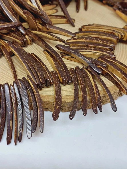 Ahşap Diş Kesim Dizi Kahverengi (4*38mm) (53024) - Resim 2