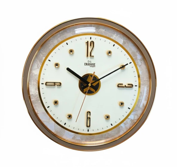 Enarose Bombe Camlı Duvar Saati A5234451 Ash ürün görseli 1