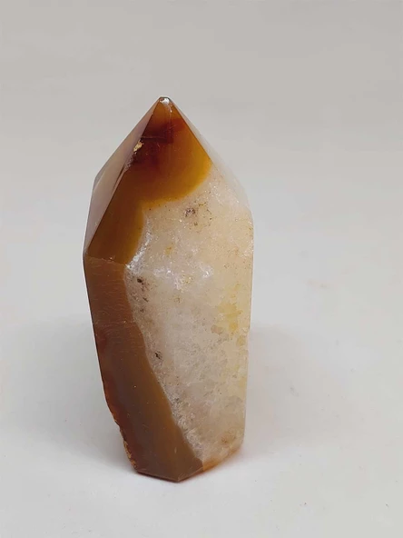 Kalsedon & Akik Druze Taşı Koleksiyonluk Piramit Uçlu (53010) - Resim 4