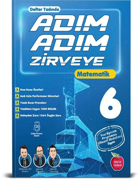 newton yayınları 6. SINIF ADIM ADIM MATEMATİK SORU BANKASI ürün görseli