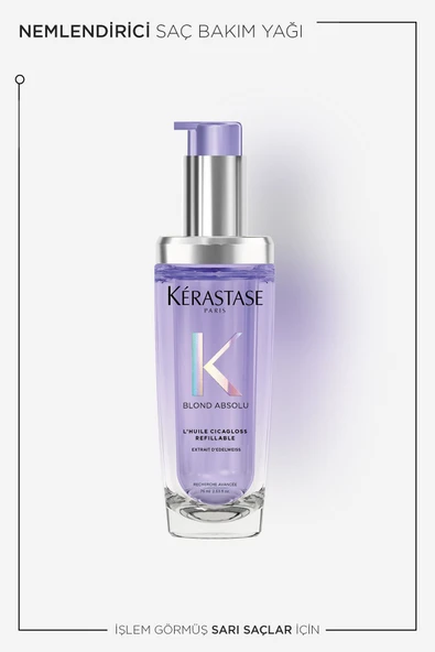 Kerastase Blond Absolu L'huile Cicagloss Sarı Saçlar Için Saç Bakım Yağı 75 ml - Resim 2